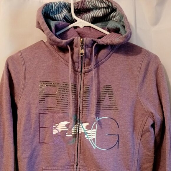 BILLABONG Hoodie Sweatshirt women S Lilac Purple Skater Beach Surf wear Classic - Picture 3 of 9
